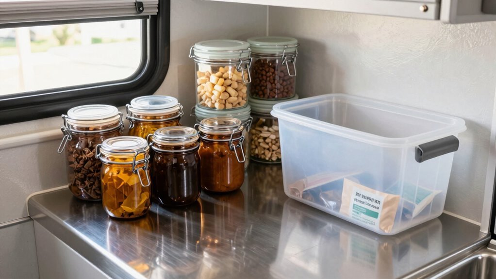 airtight containers prevent pests