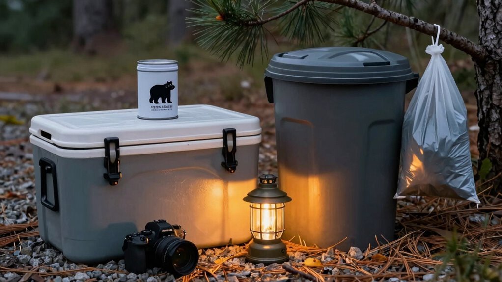 airtight storage bear safe distance