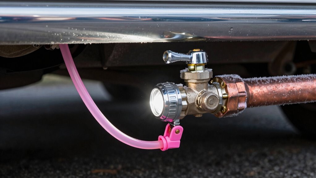 antifreeze through low point valves