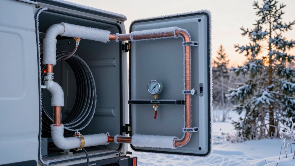below 20 f pipes freeze