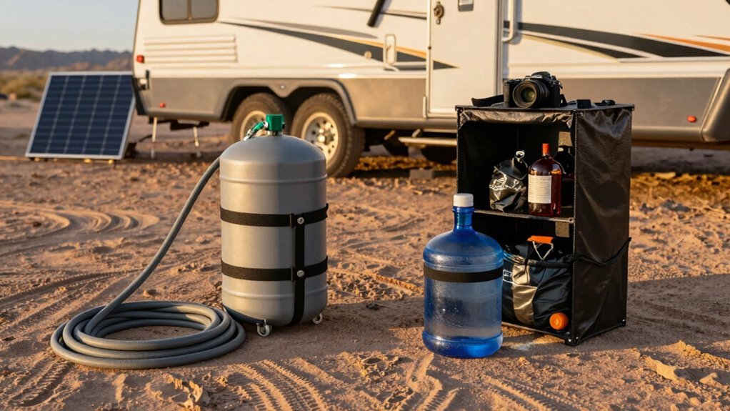 boondocking water and waste