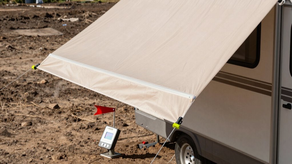 check wind retract awning