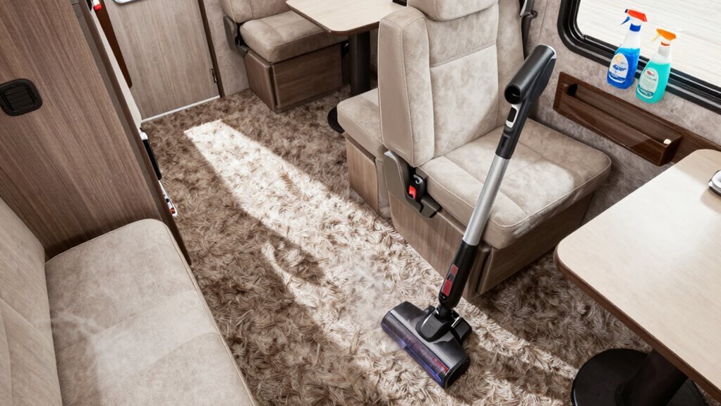 deep cleaning carpets monthly
