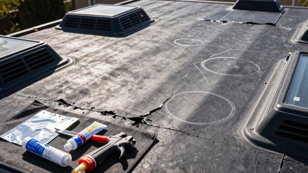 detect leaks mark spots