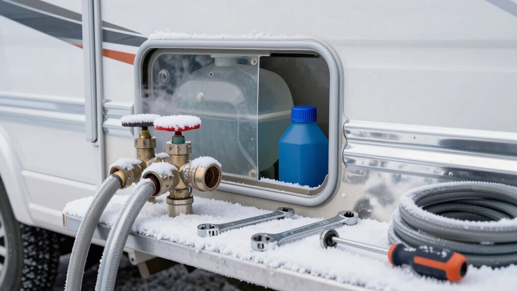 drain flush blow antifreeze