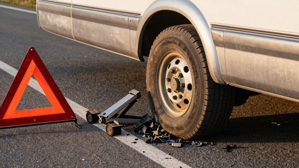 explosive tire blowout indicators