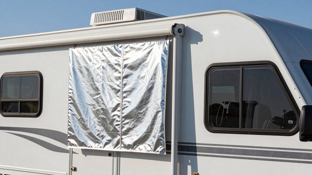 exterior shades block heat