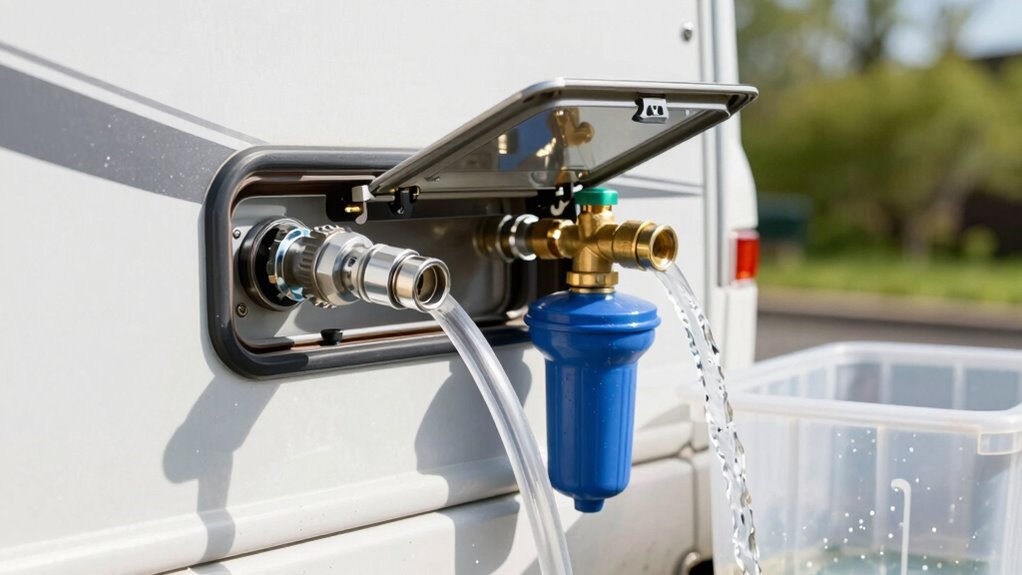 flush antifreeze refill water