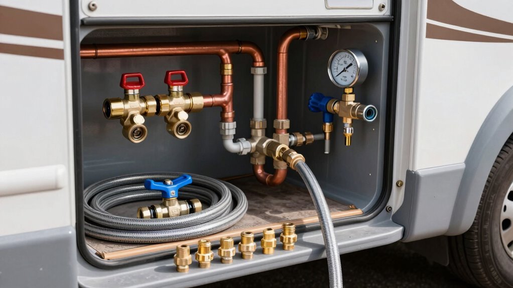 flush antifreeze test plumbing