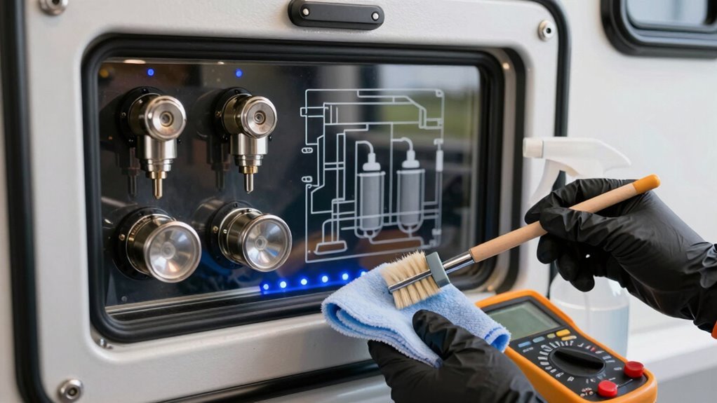 flush black then grey