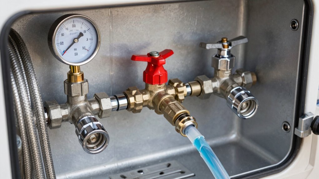 flush drains refill water