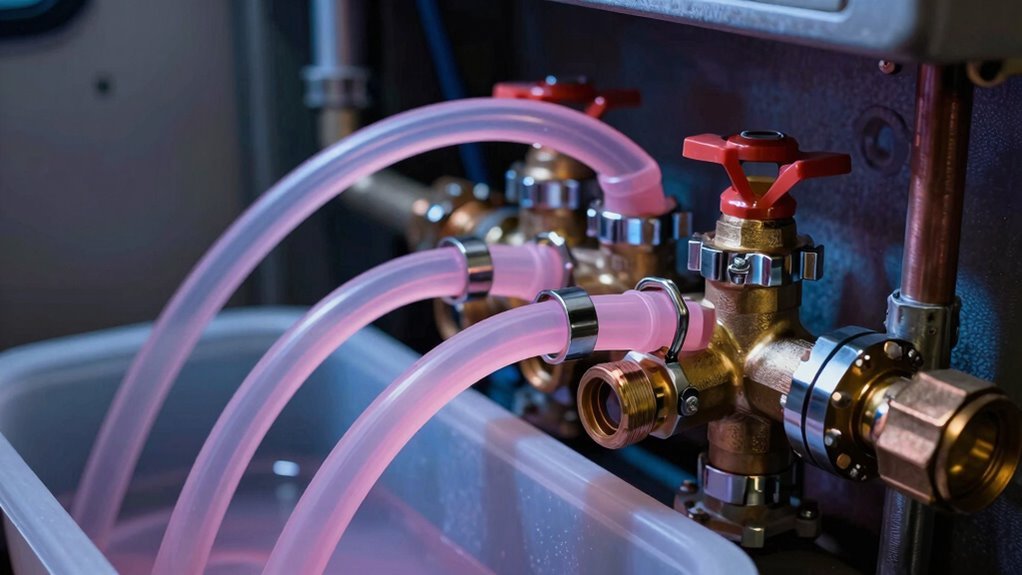 flush rv plumbing pink