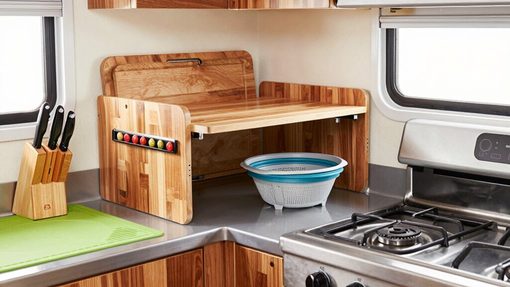 foldable rv counter extensions