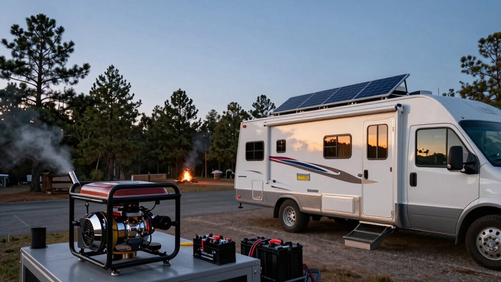 generator vs solar rv