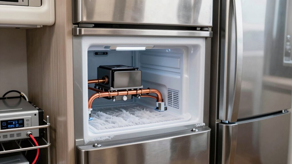 gravity driven ammonia fridge cycle