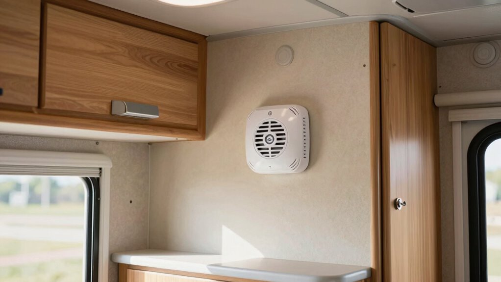 high mounted detectors near bedrooms