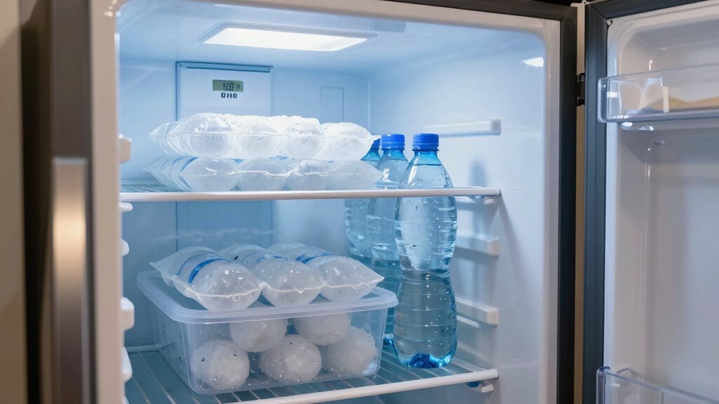 ice packs and bottles