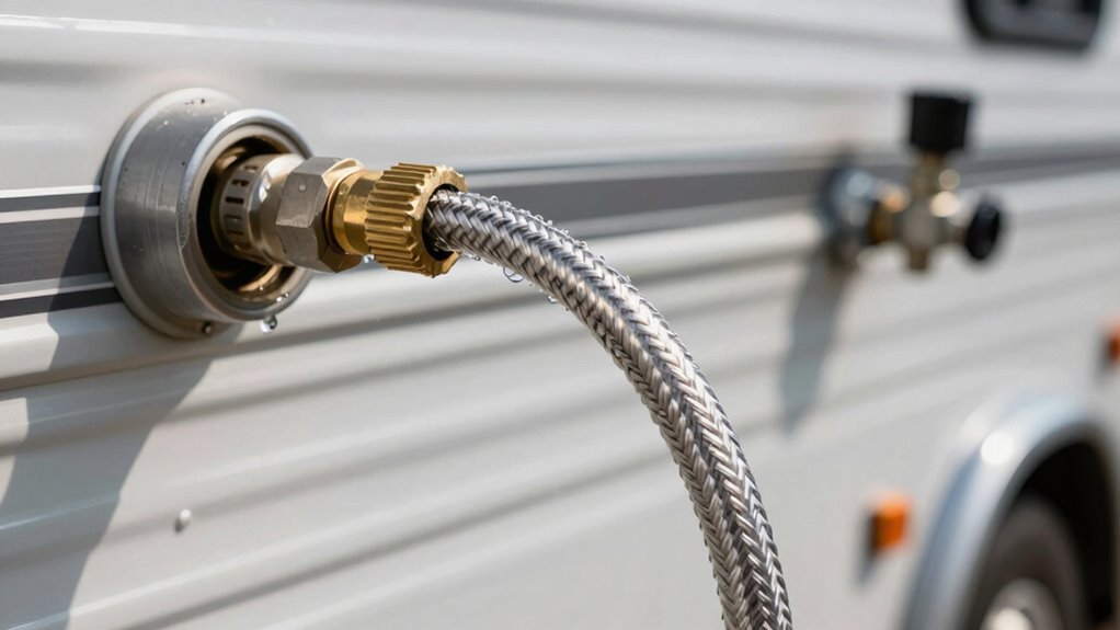 inspect hose for kinks