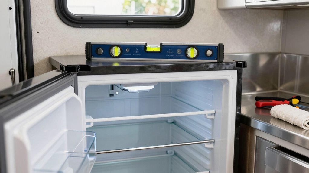 keep absorption fridge level