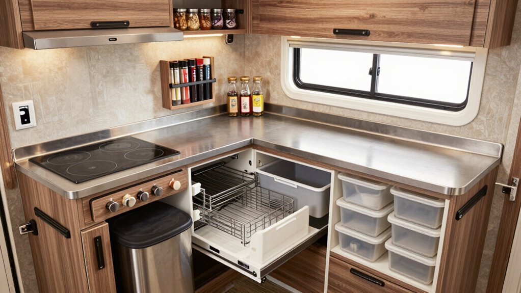 magnetic rack labeled zones