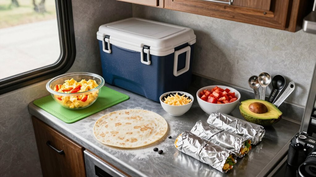make ahead breakfast burritos travel ready