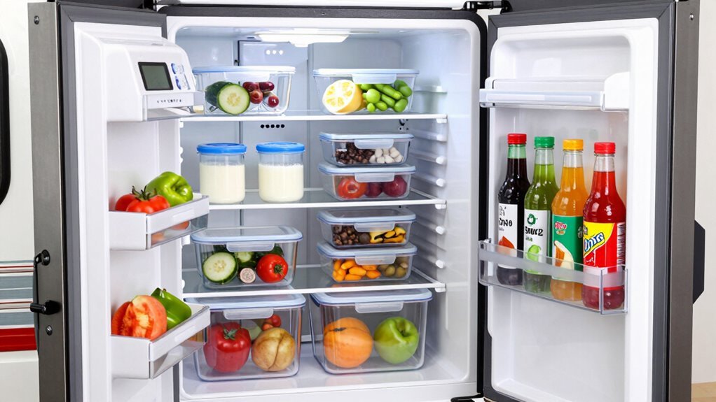 maximize rv fridge organization