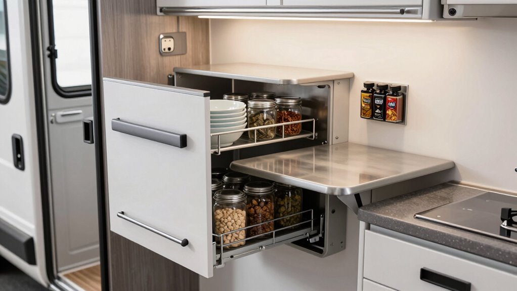 maximizing rv kitchen organization