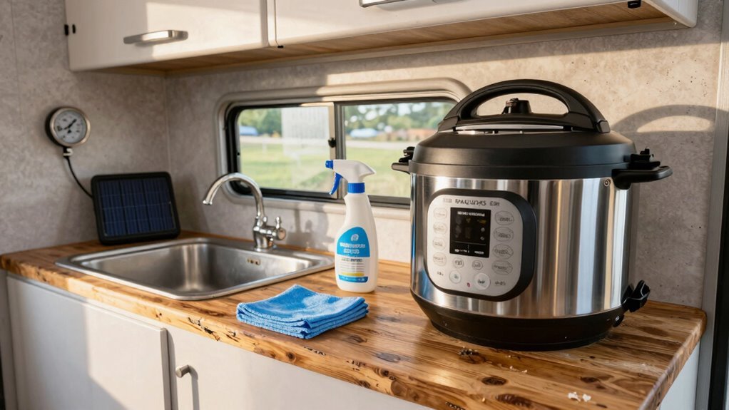 off grid instant pot cleaning
