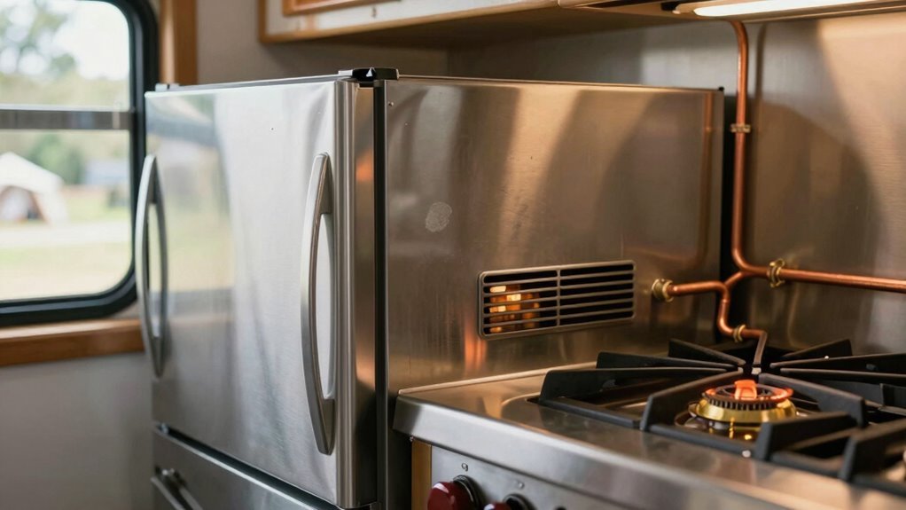 propane powered ammonia refrigeration cycle