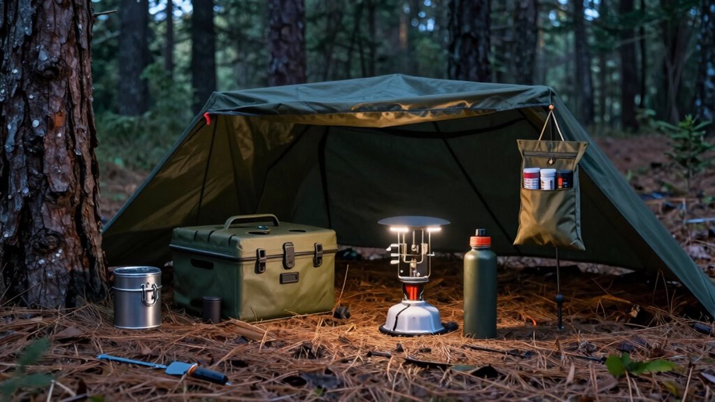 quiet scent minimized camping practices