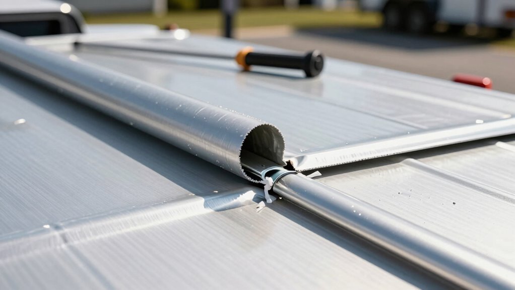 replace damaged roof flashing