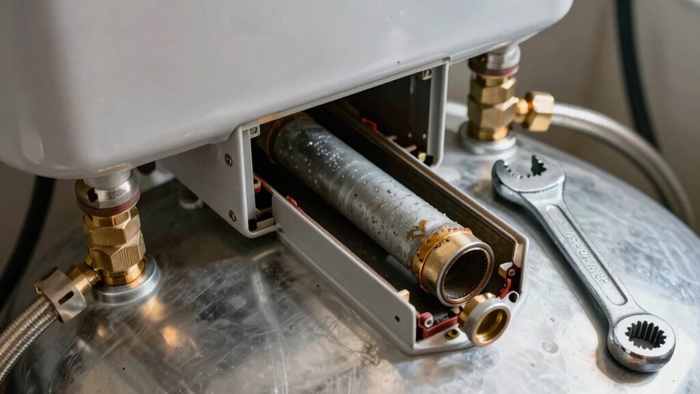 replace worn anode rod