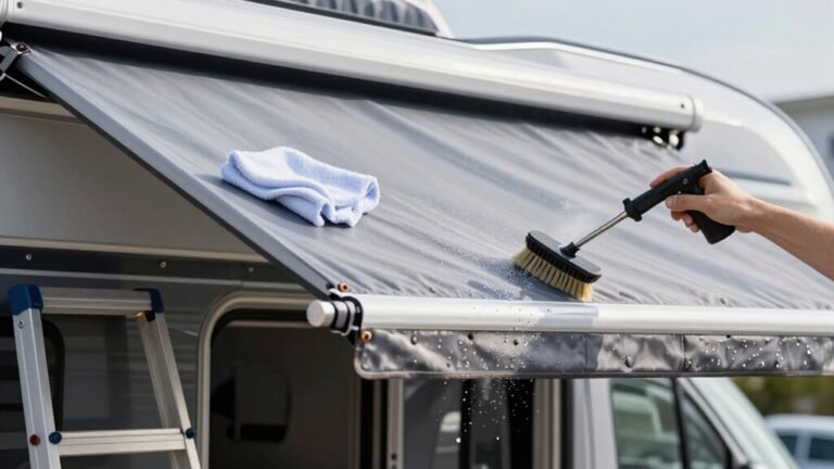 rv awning cleaning maintenance