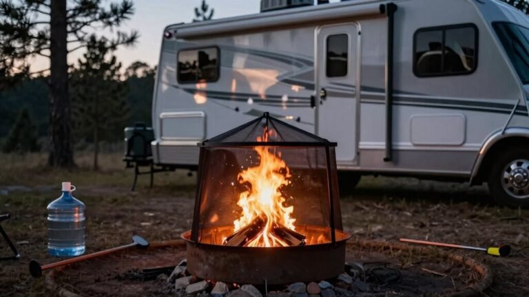 rv campers campfire safety