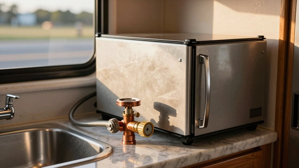 rv fridge propane driving