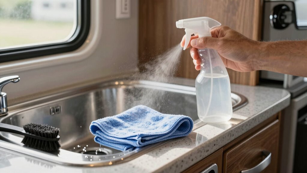 rv kitchen grease battle