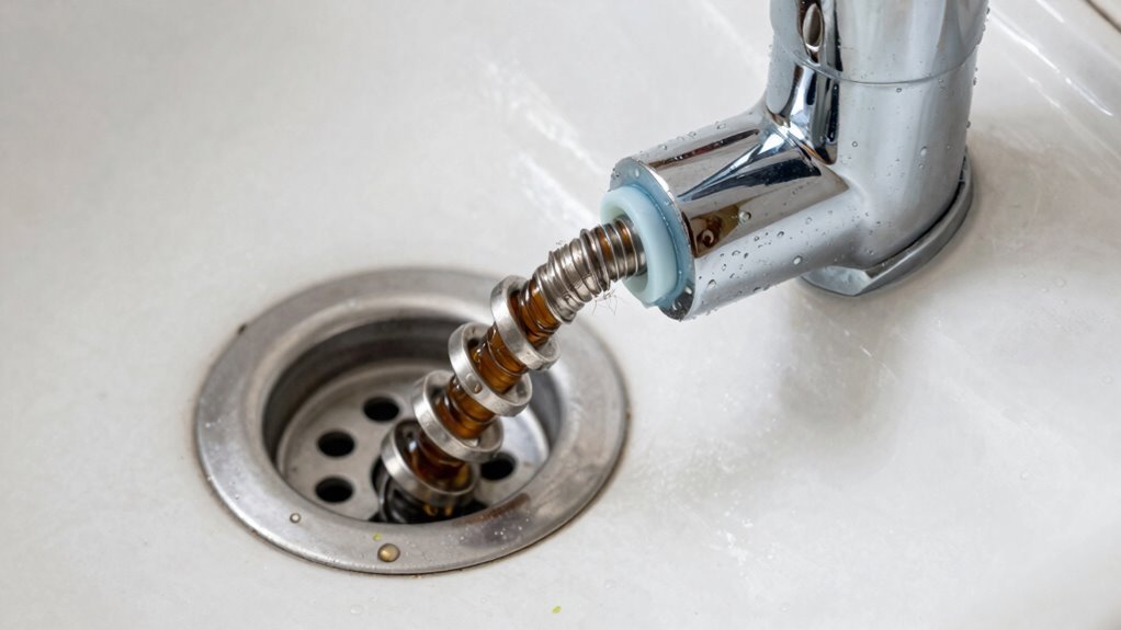 rv safe drain snake technique