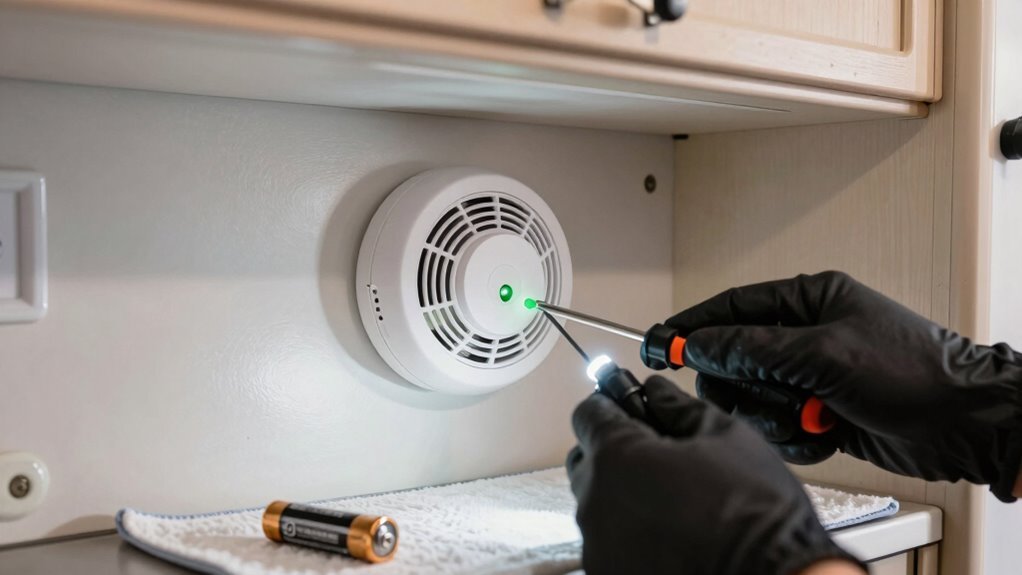 rv smoke detector testing