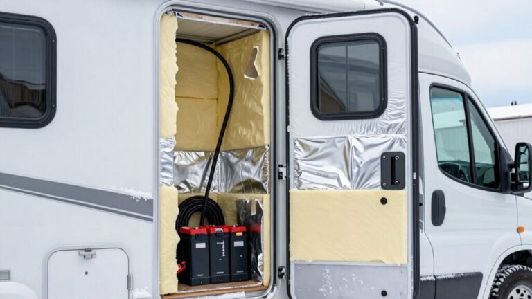 rv winter camping insulation