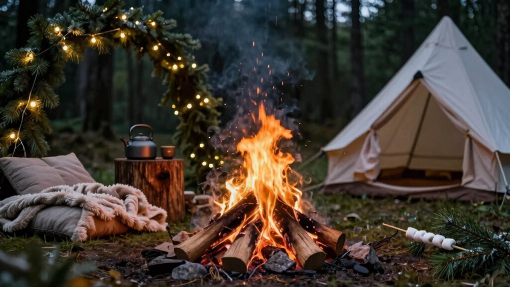 safe campfire or lantern