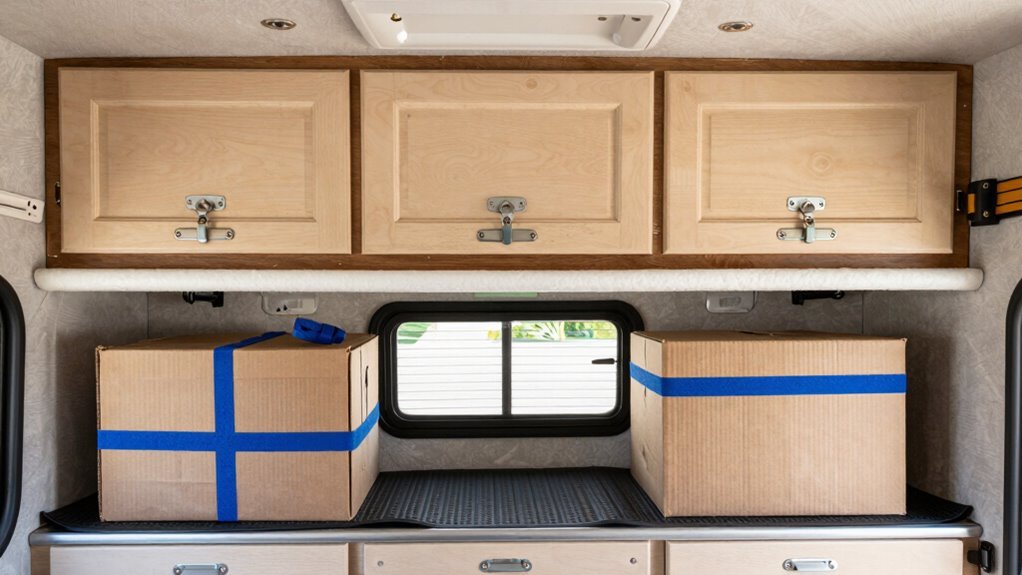 secure all storage compartments