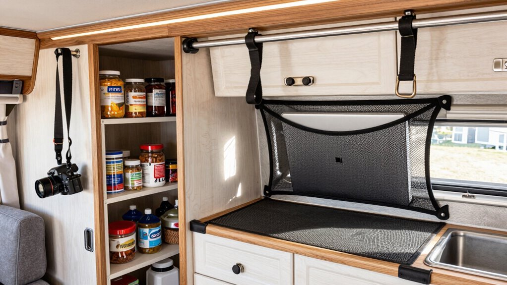 secure rv items traveling