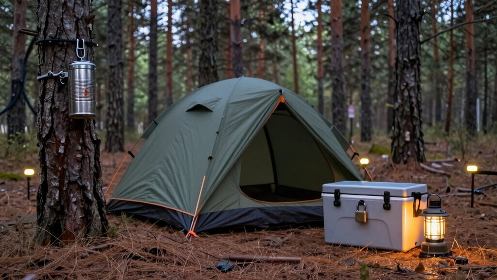 securing campsite against theft