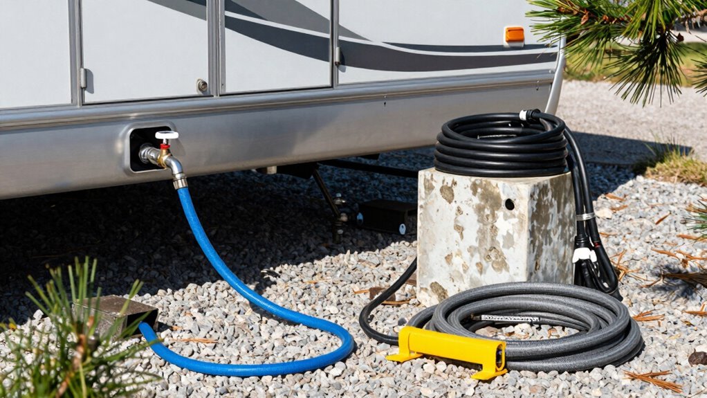 sewer power water hookups