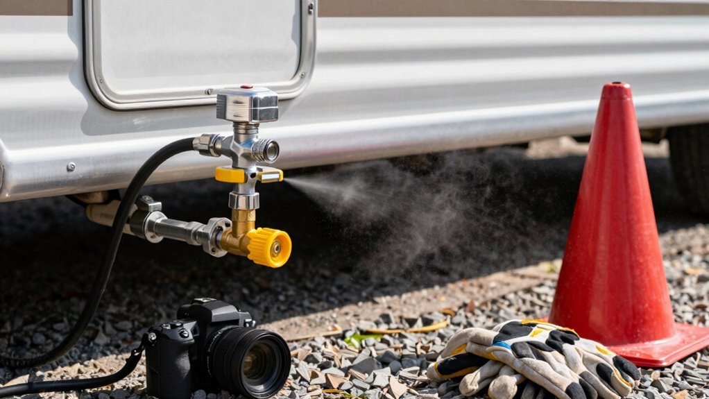 shut valve evacuate call