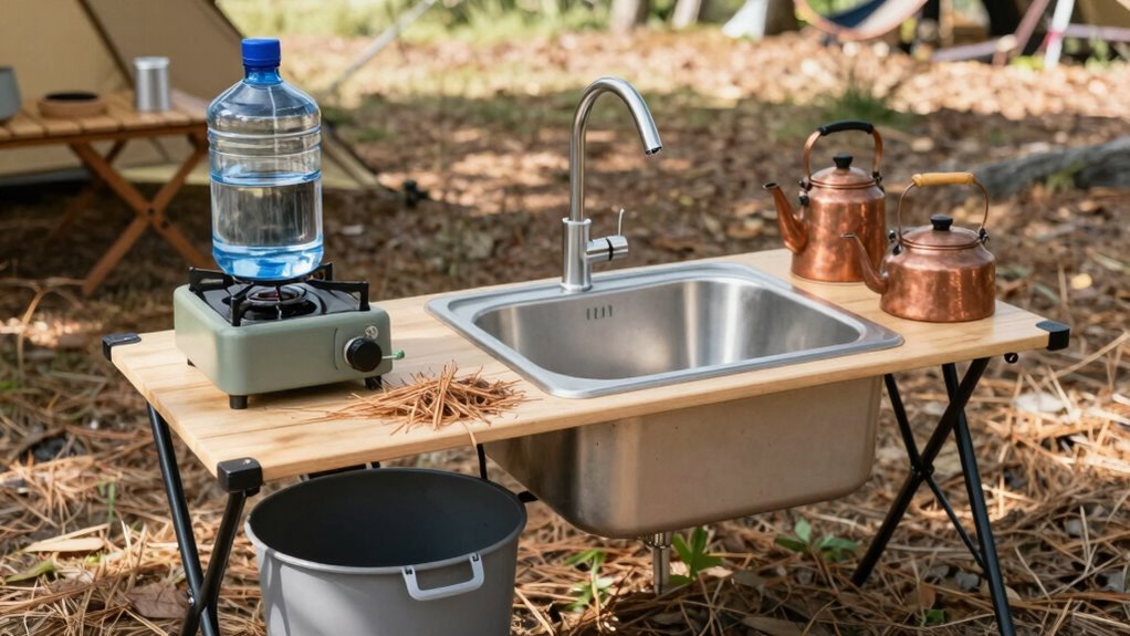 small dishpan saves water