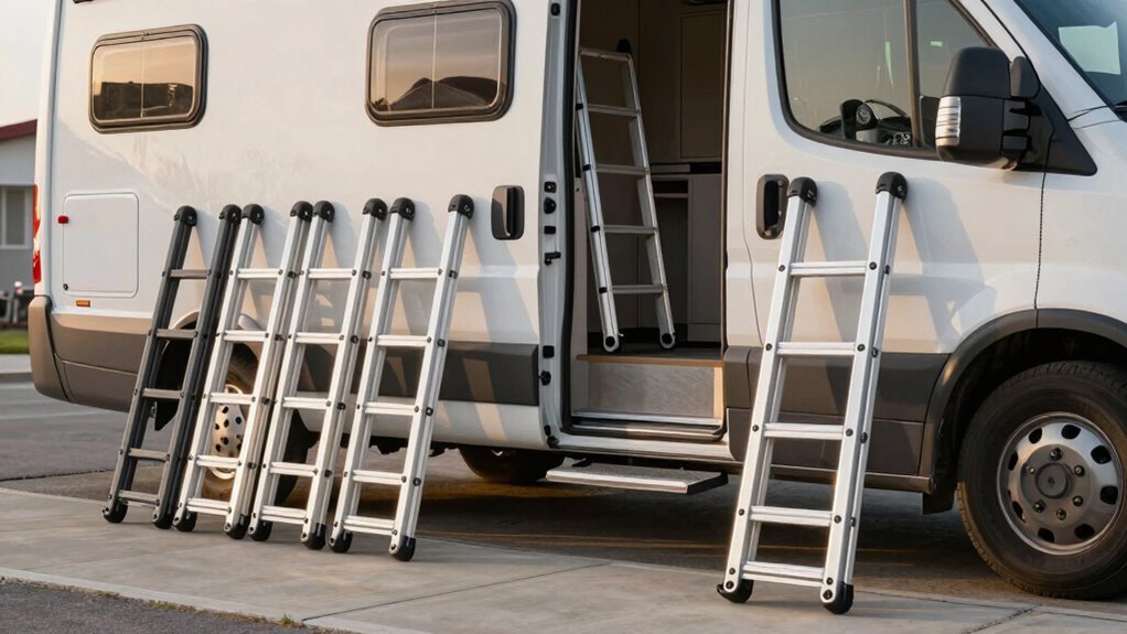 space saving rv collapsible ladders