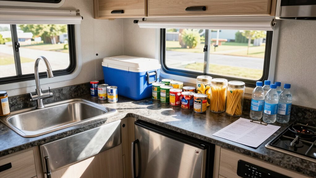 stock camp kitchen essentials