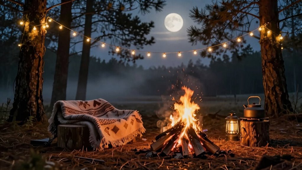warm led campsite lighting ideas
